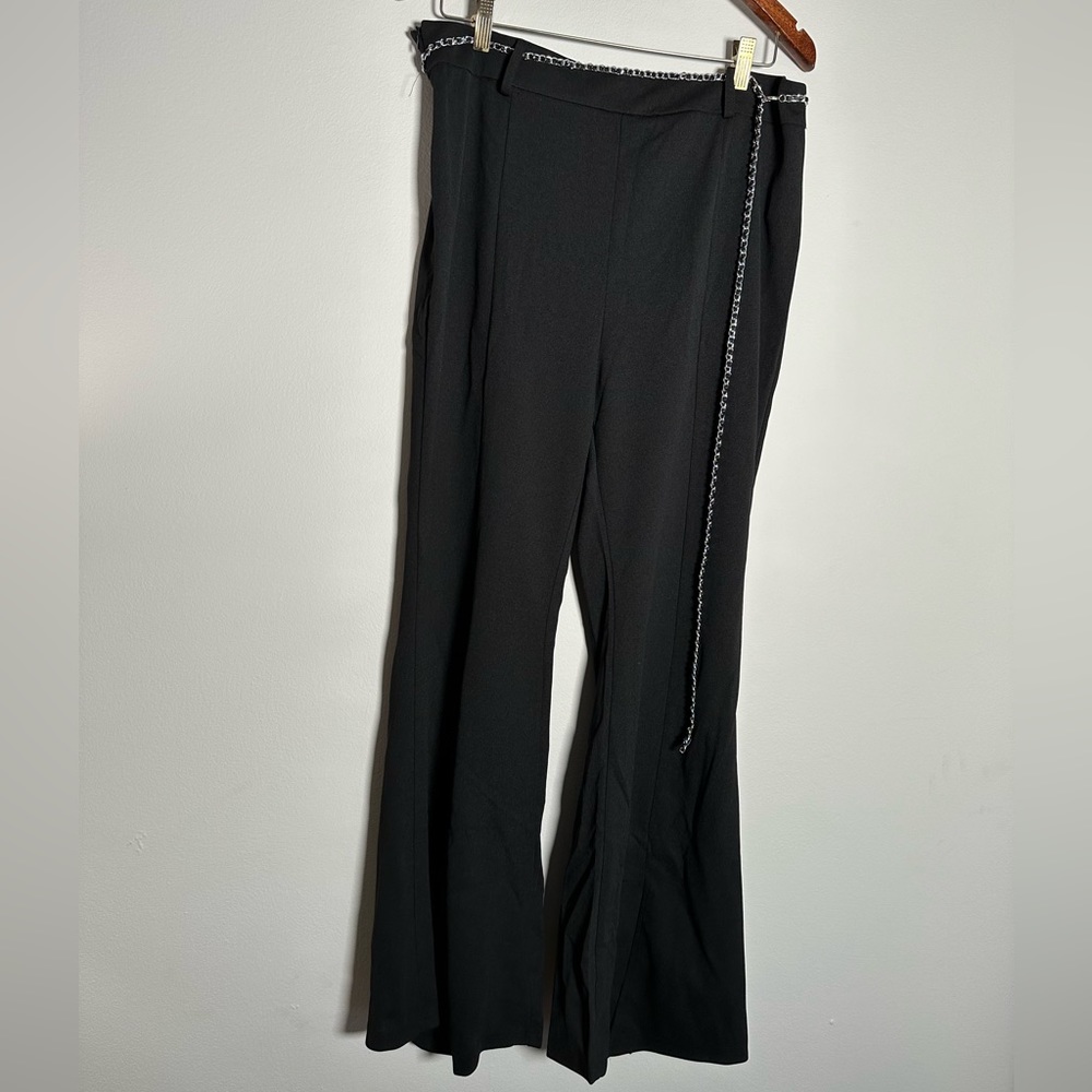 Black Flair Pants